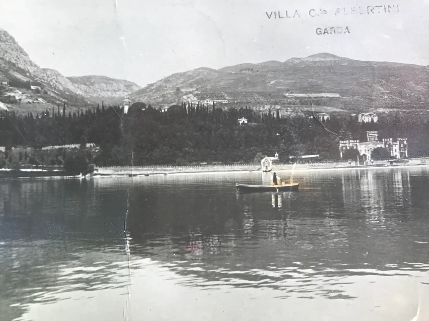 La vista dal lago in una fotografia d’epoca